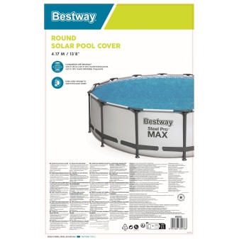 Bâche solaire ronde Ø 417 cm pour piscine hors sol Ø 427 à 457 cm