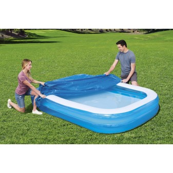 Bâche 4 saisons rectangle 295x220 cm pour piscine hors sol 262x175cm