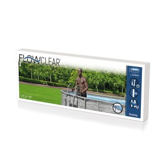 Echelle pour piscine hors sol jusqu'à hauteur 107 cm - 2 x 3 marches