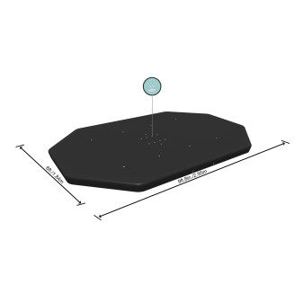 Bâche 4 saisons ovale 305x184cm pour piscine Power Steel 305x200cm