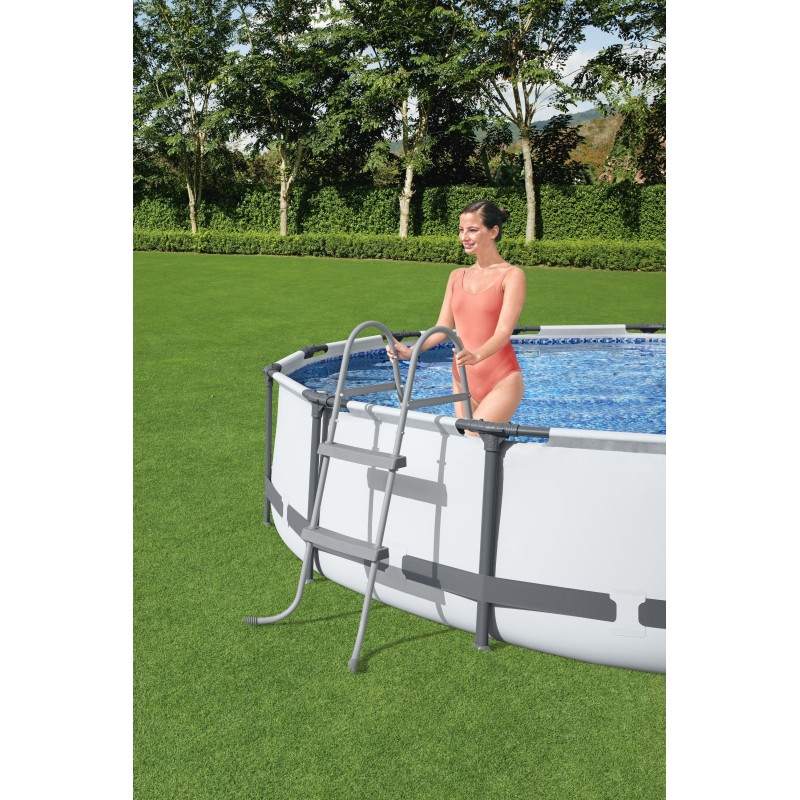 Echelle pour piscine hors sol jusqu'à hauteur 84 cm - 2x2 marches Echelle pour piscine hors sol jusqu'à hauteur 84 cm - 2x2 marches