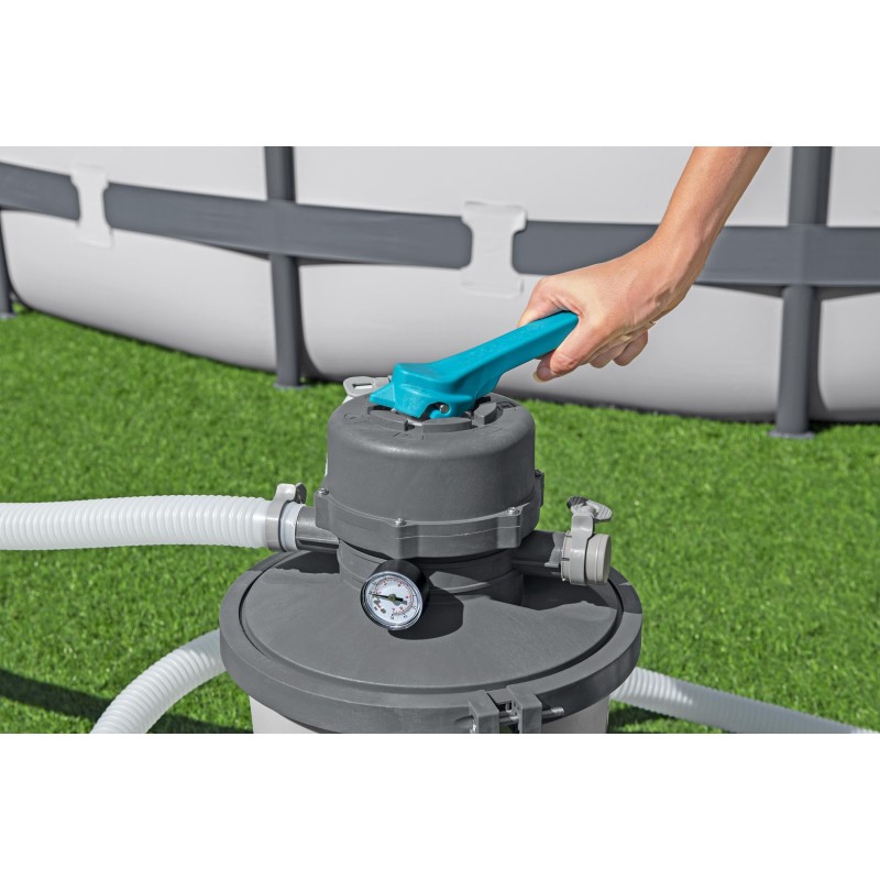 Pompe de filtration à sable pour piscine hors sol 3 596 L/h
