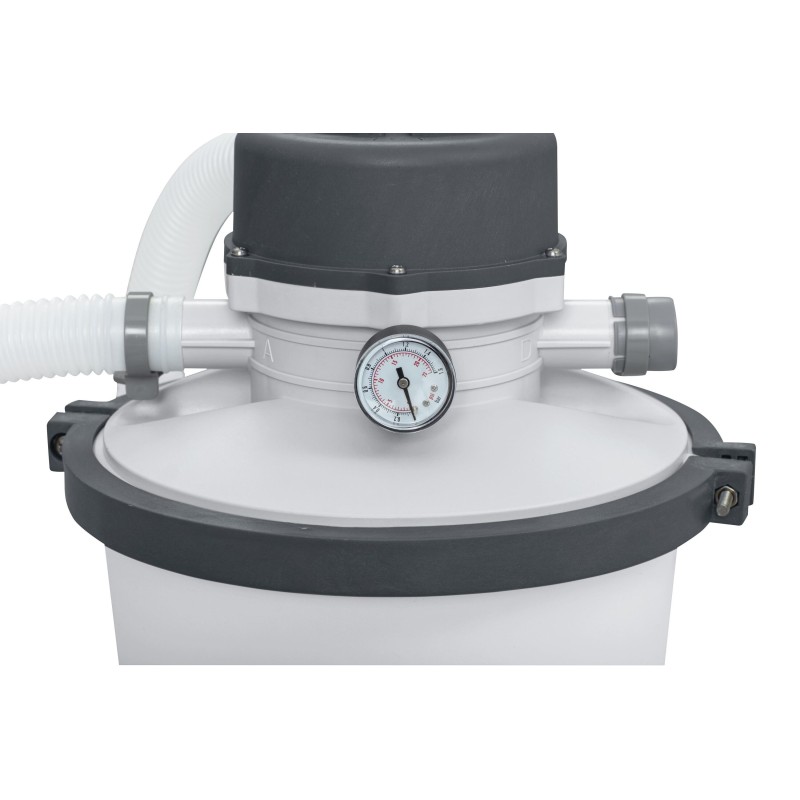 Pompe de filtration à sable 3,028 m3/h avec balles filtrantes Polysphères  (4 sachets)