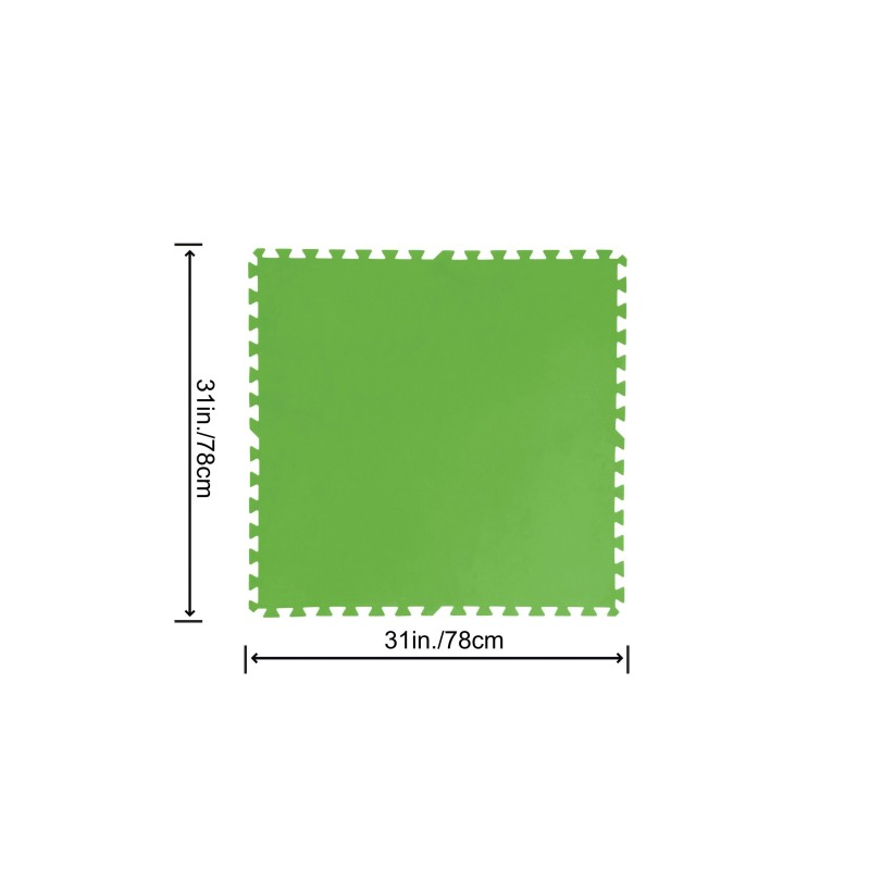 Lot de 9 tapis de protection pré formés 78 x 78 cm