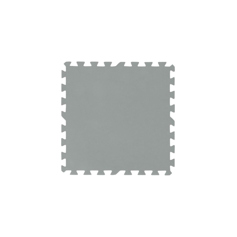 Tapis de sol pour piscine 9 pièces de 50 x 50 cm gris