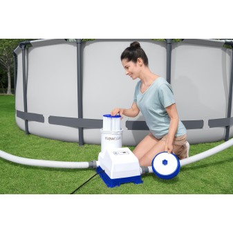 Pompe de filtration tactile intelligente, 7570 L/h, contrôle via application Bestway Smart Hub™ Pompe de filtration tactile intelligente, 7570 L/h, contrôle via application Bestway Smart Hub™