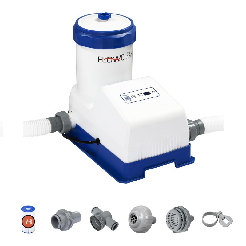 Pompe de filtration tactile intelligente, 7570 L/h, contrôle via application Bestway Smart Hub™ Pompe de filtration tactile intelligente, 7570 L/h, contrôle via application Bestway Smart Hub™