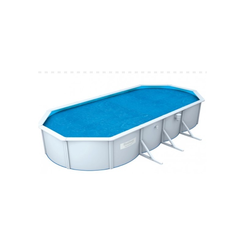 Bâche à bulles ovale 730x350cm pour piscine Hydrium 740x360x120cm