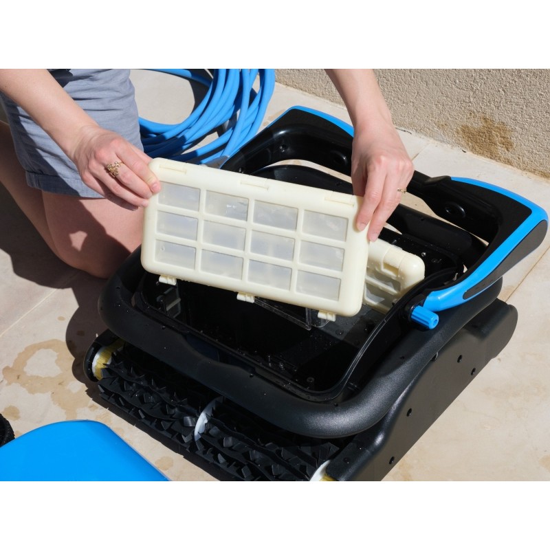 Robot piscine électrique Saphyr - nettoyage fond et parois - 6x12m max