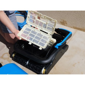 Robot piscine électrique Saphyr - nettoyage fond et parois - 6x12m max