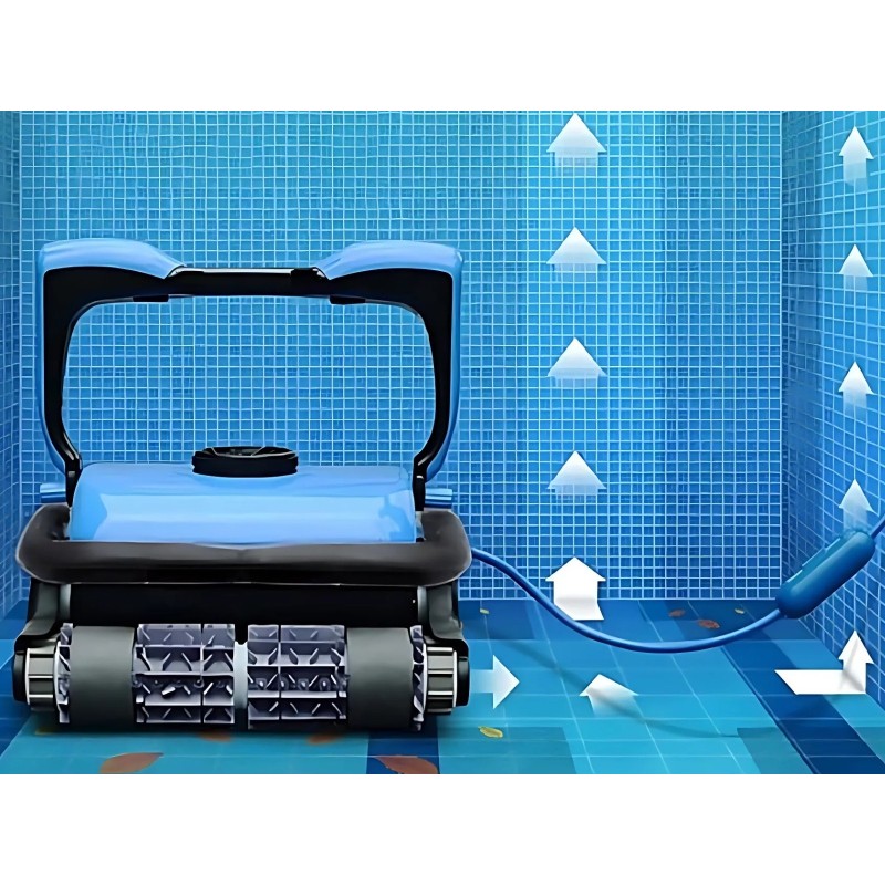 Robot piscine électrique Saphyr - nettoyage fond et parois - 6x12m max