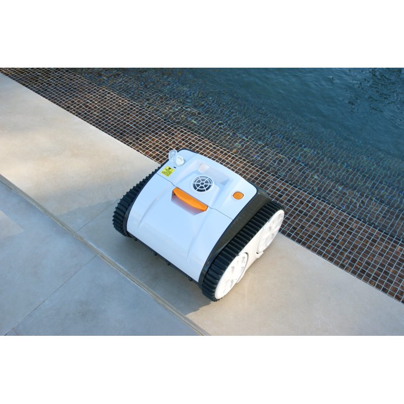 Robot piscine autonome Ruby - nettoyage fond et parois - 8x4 m max