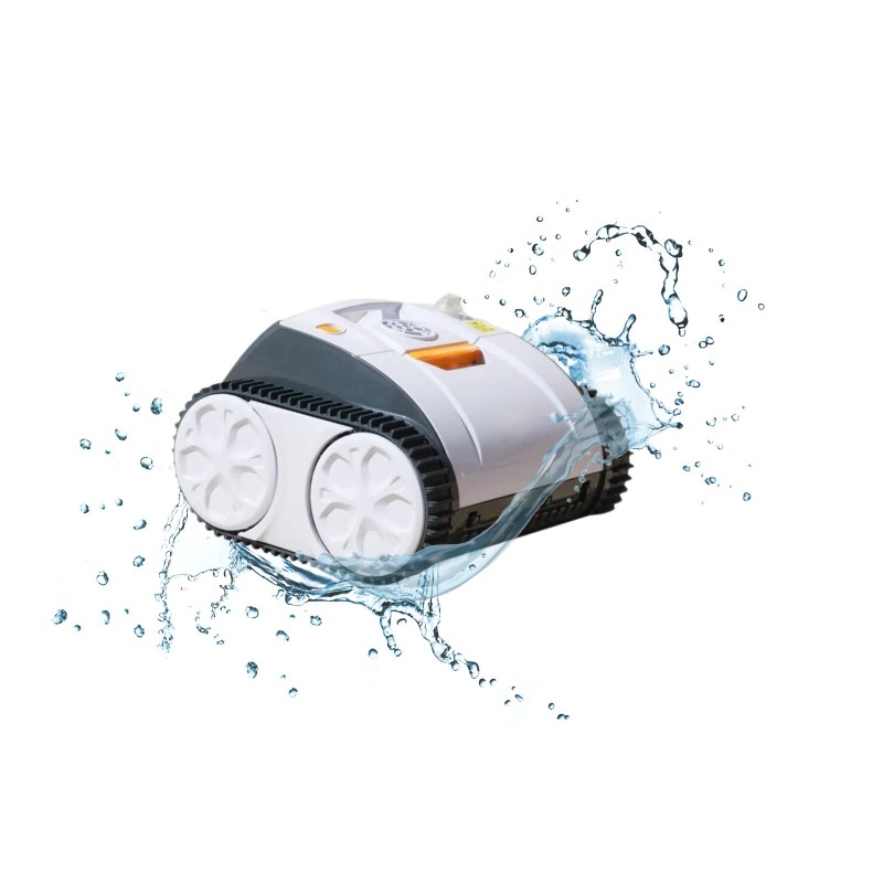 Robot piscine autonome Ruby - nettoyage fond et parois - 8x4 m max