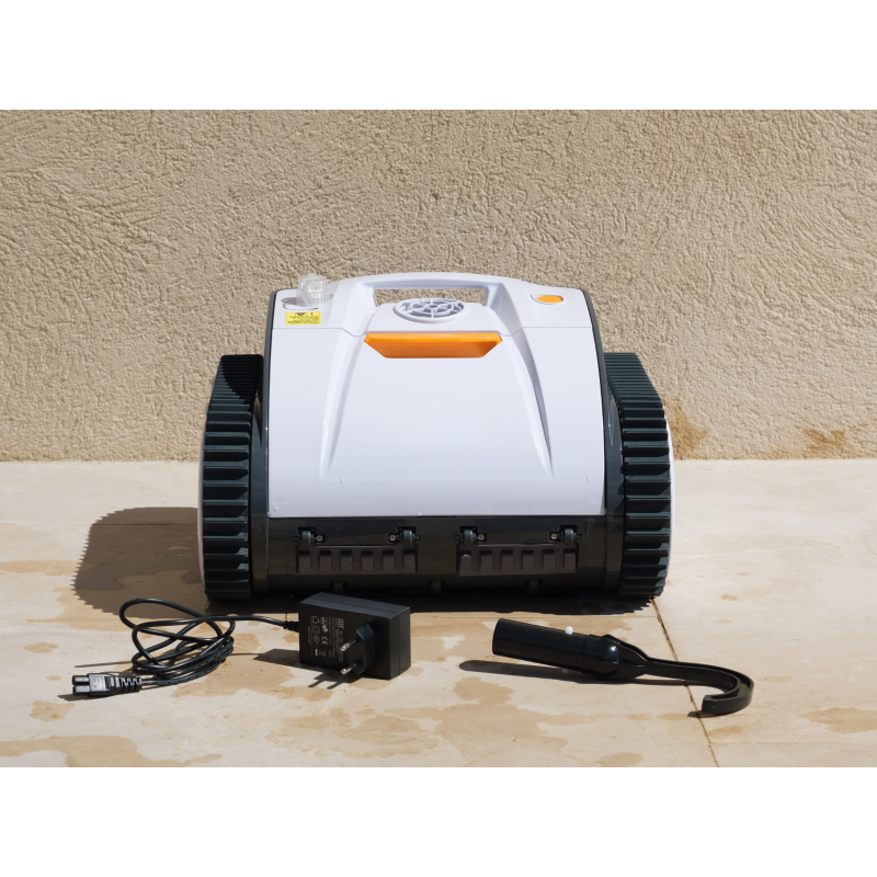 Robot piscine autonome Ruby - nettoyage fond et parois - 8x4 m max