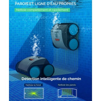 Robot piscine autonome Diamond - nettoyage fond et parois - 8x4m max Robot piscine autonome Diamond - nettoyage fond et parois - 8x4m max