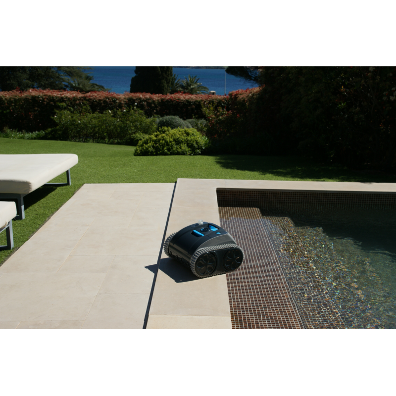 Robot piscine autonome Opale - nettoyage fond et parois - 5x9m max