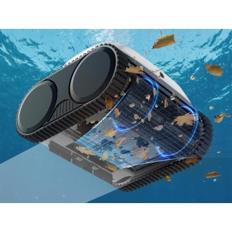 Robot piscine autonome Opale - nettoyage fond et parois - 5x9m max
