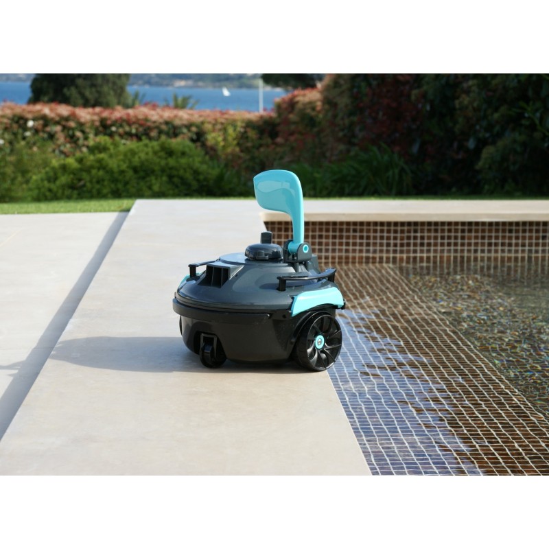 Robot piscine autonome Guppy gris - nettoyage fond plat - 10m² max