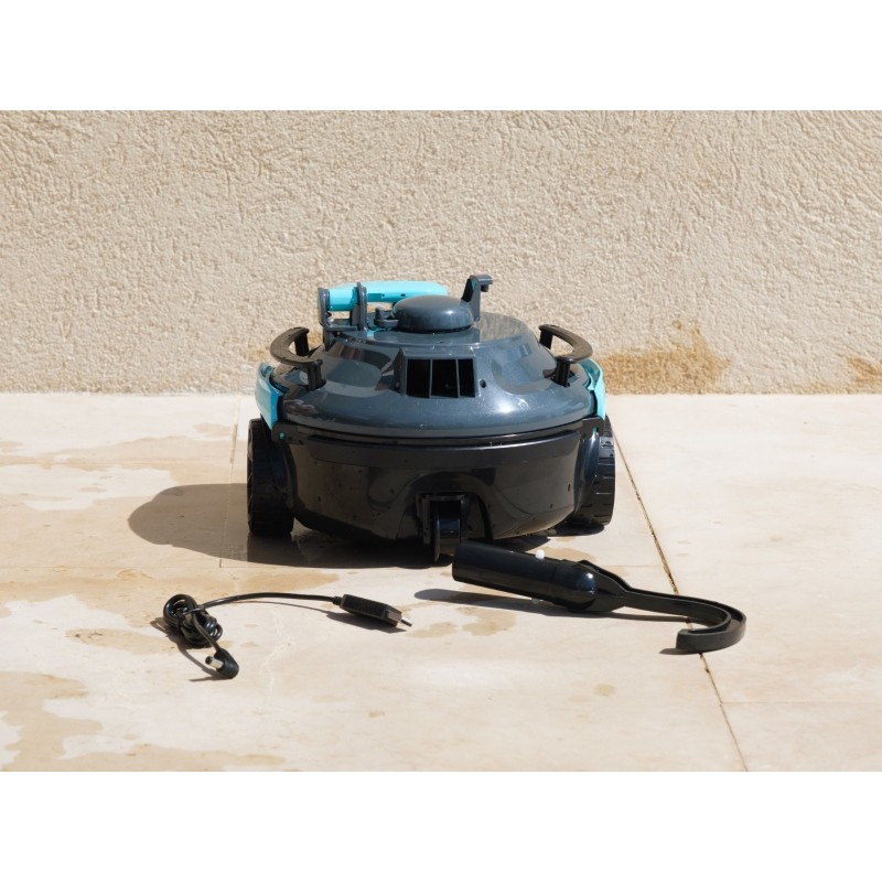 Robot piscine autonome Guppy gris - nettoyage fond plat - 10m² max