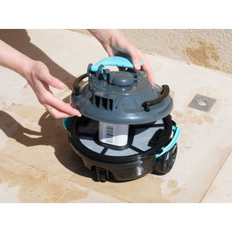 Robot piscine autonome Guppy gris - nettoyage fond plat - 10m² max