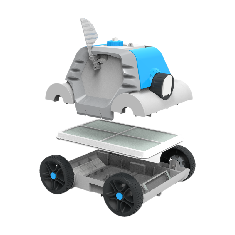 Robot piscine autonome Thetys - nettoyage fond plat - 20m² max