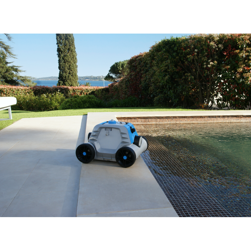 Robot piscine autonome Thetys - nettoyage fond plat - 20m² max