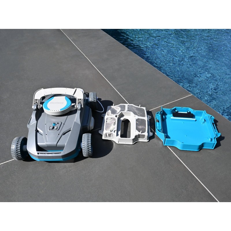 Robot piscine rechargeable Platine - nettoyage fond plat - 20 m² max