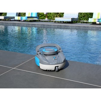 Robot piscine rechargeable Cristal - nettoyage fond plat - 10 m² max