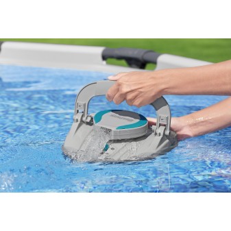 Robot piscine rechargeable Quartz - nettoyage fond plat - 10 m² max Robot piscine rechargeable Quartz - nettoyage fond plat - 10 m² max