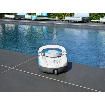 Robot piscine rechargeable Quartz - nettoyage fond plat - 10 m² max Robot piscine rechargeable Quartz - nettoyage fond plat - 10 m² max