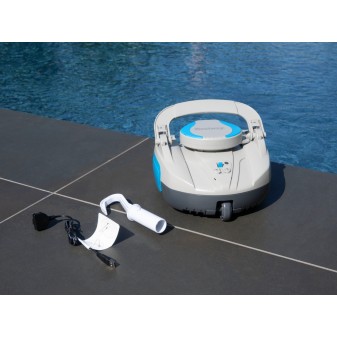 Robot piscine rechargeable Quartz - nettoyage fond plat - 10 m² max Robot piscine rechargeable Quartz - nettoyage fond plat - 10 m² max