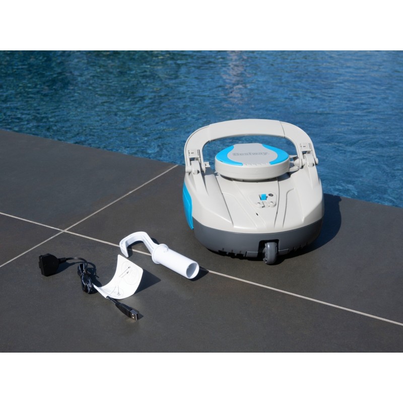 Robot piscine rechargeable Quartz - nettoyage fond plat - 10 m² max Robot piscine rechargeable Quartz - nettoyage fond plat - 10 m² max