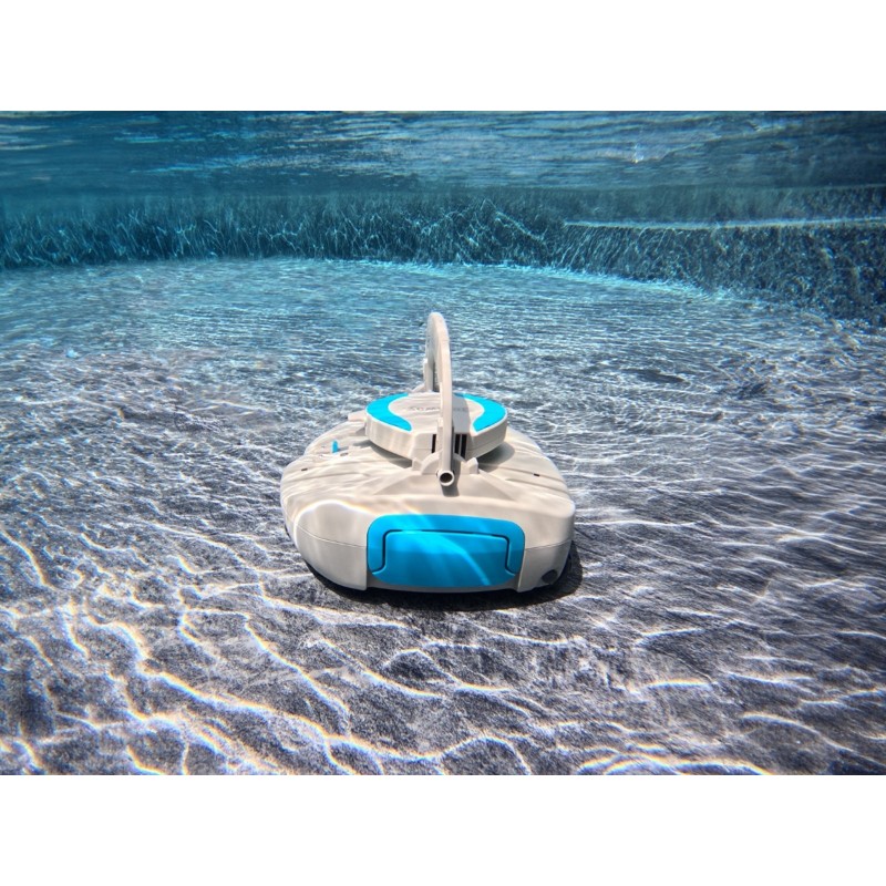 Robot piscine rechargeable Quartz - nettoyage fond plat - 10 m² max Robot piscine rechargeable Quartz - nettoyage fond plat - 10 m² max