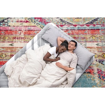 Lit gonflable 2 places 203x152x36cm pompe électrique intégrée