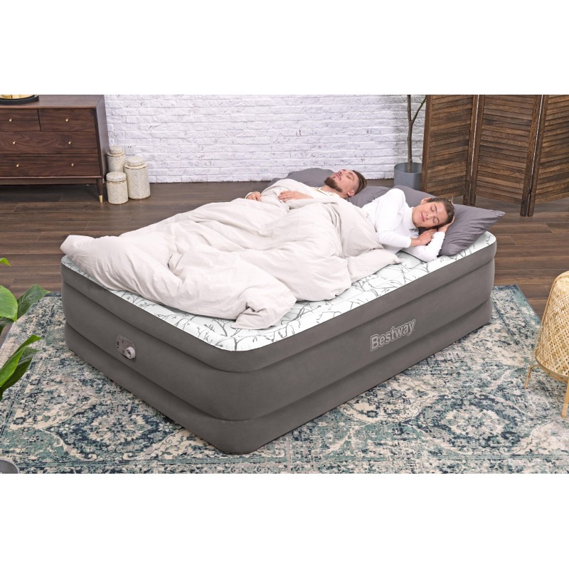 Lit gonflable 2 places 203 x 152 x 56 cm pompe électrique intégrée