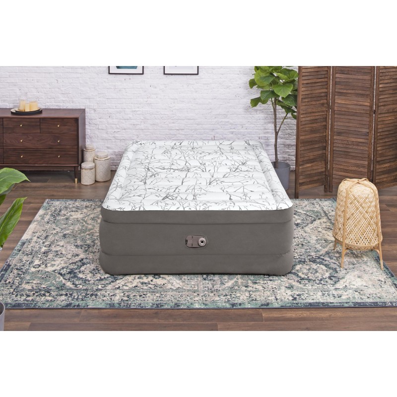 Lit gonflable 2 places 203 x 152 x 56 cm pompe électrique intégrée