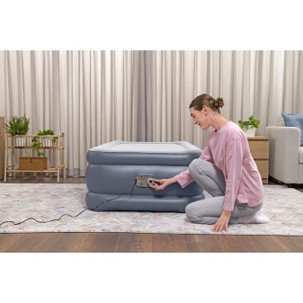 Lit gonflable 1 place 191 x 97 x 51 cm pompe électrique intégrée Lit gonflable 1 place 191 x 97 x 51 cm pompe électrique intégrée
