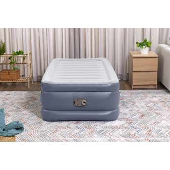 Lit gonflable 1 place 191 x 97 x 51 cm pompe électrique intégrée Lit gonflable 1 place 191 x 97 x 51 cm pompe électrique intégrée