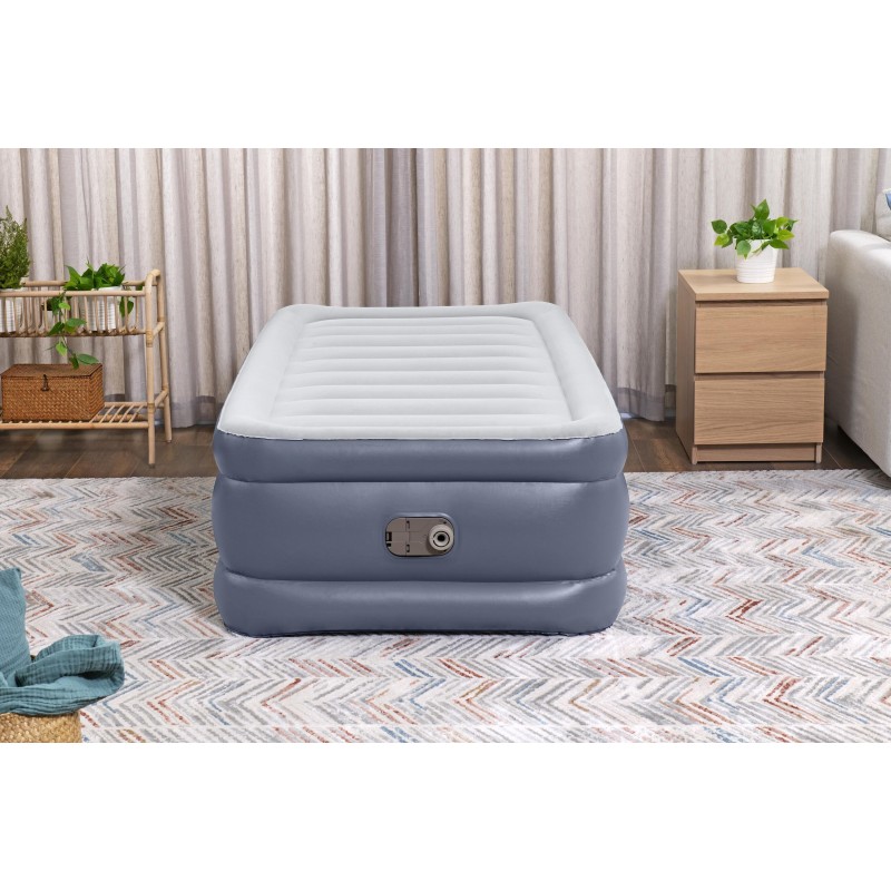 Lit gonflable 1 place 191 x 97 x 51 cm pompe électrique intégrée Lit gonflable 1 place 191 x 97 x 51 cm pompe électrique intégrée