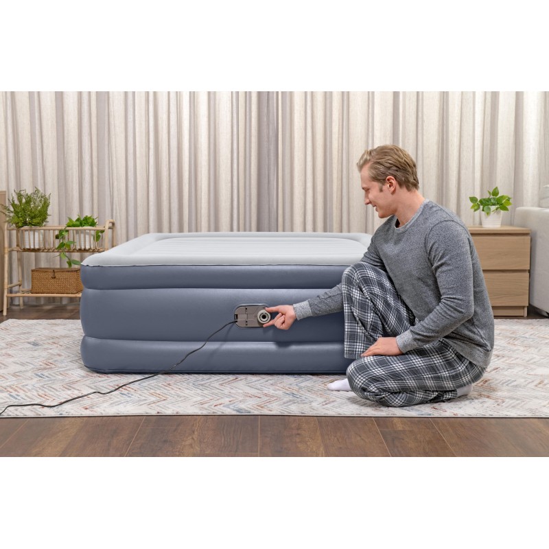 Lit gonflable 2 places 203 x 152 x 51 cm pompe électrique intégrée