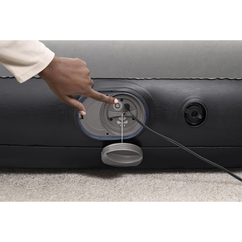 Matelas gonflable 1 place à pompe électrique USB