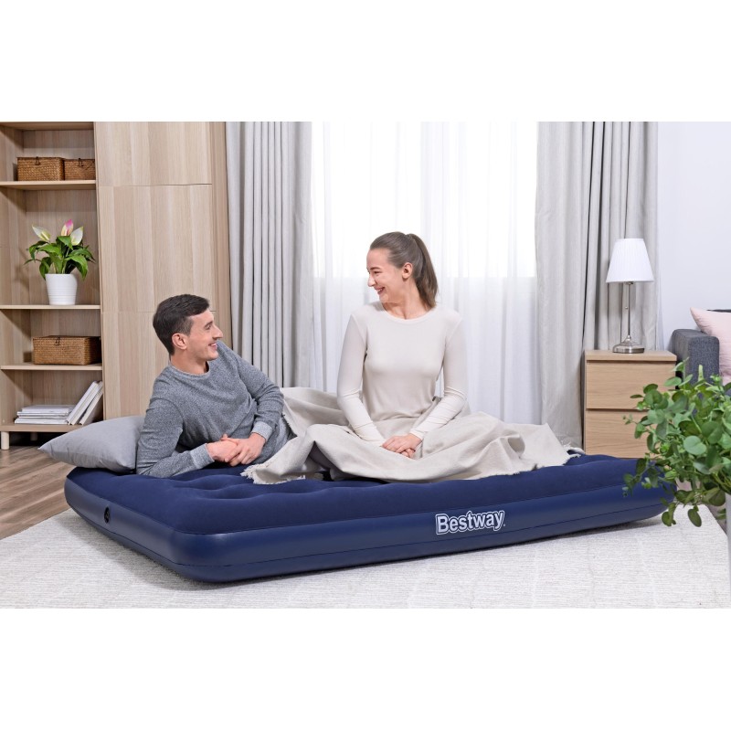 Matelas gonflable 2 places avec pompe électrique 191 x 137 x 22 cm