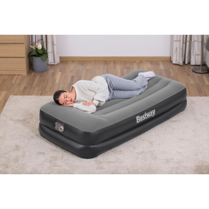 Lit gonflable 1 place 191x97x46 cm avec pompe électrique intégrée