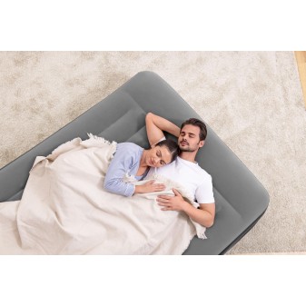 Lit gonflable 2 places 203 x 152 x 46cm pompe électrique intégrée Lit gonflable 2 places 203 x 152 x 46cm pompe électrique intégrée