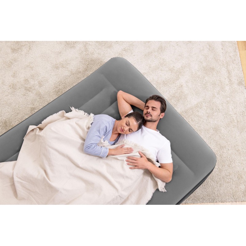 Lit gonflable 2 places 203 x 152 x 46cm pompe électrique intégrée Lit gonflable 2 places 203 x 152 x 46cm pompe électrique intégrée