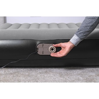 Matelas gonflable 2 places 203 x 152 x 30 cm pompe électrique intégrée