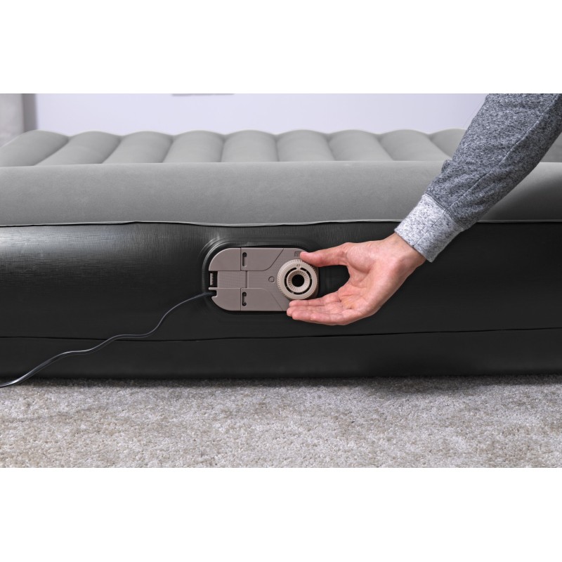 Matelas gonflable 2 places 203 x 152 x 30 cm pompe électrique intégrée