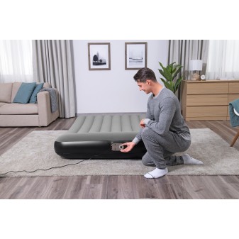 Matelas gonflable 2 places 203 x 152 x 30 cm pompe électrique intégrée
