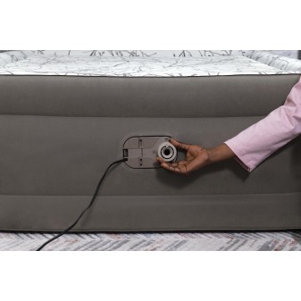 Lit gonflable 2 places 203x152x46 cm avec pompe électrique intégrée