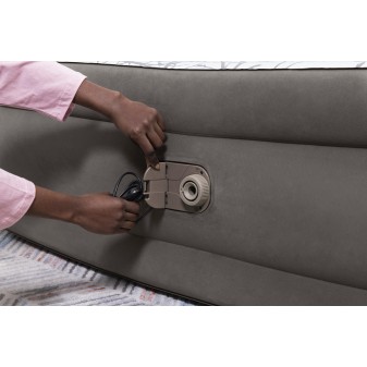 Lit gonflable 2 places 203x152x46 cm avec pompe électrique intégrée